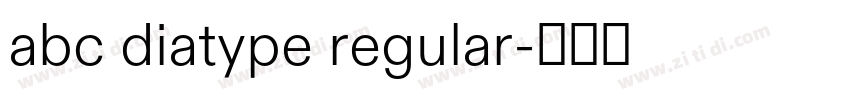 abc diatype regular字体转换